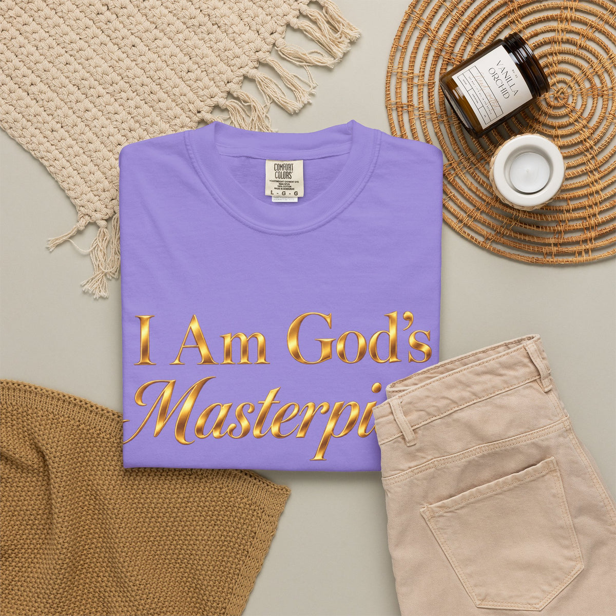 I Am God’s Masterpiece T-Shirt — Inspirational Christian Scripture Tee (Psalms 139:14)