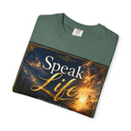 Christian Inspirational T-Shirt — "Speak Life" & "Still on the Throne" Faith Graphic Tee