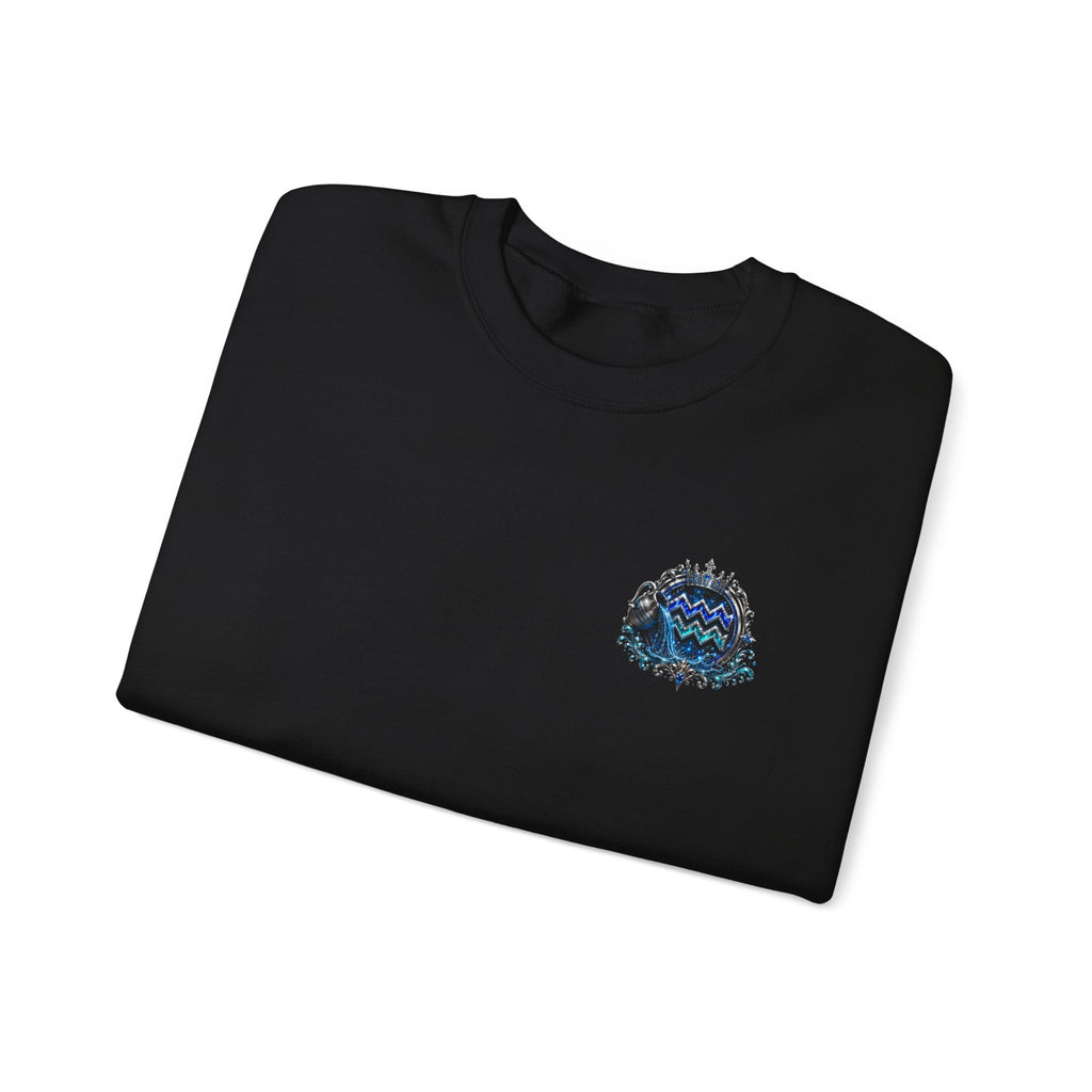Aquarius Zodiac Sweatshirt — Astrology Water-Bearer Crewneck