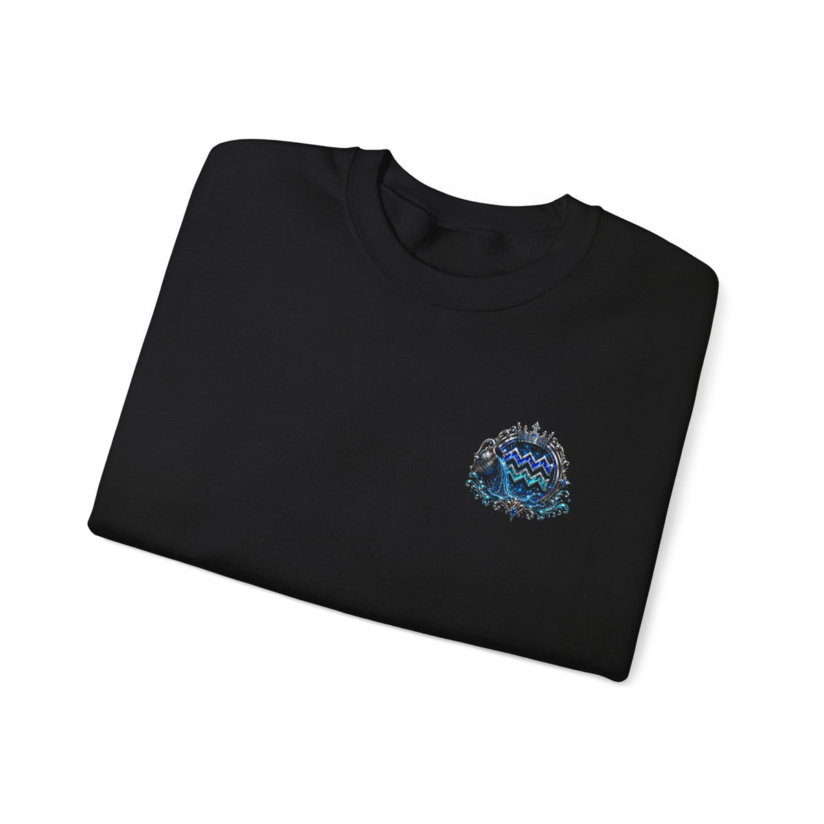 Aquarius Zodiac Sweatshirt — Astrology Water-Bearer Crewneck