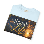 Christian Inspirational T-Shirt — "Speak Life" & "Still on the Throne" Faith Graphic Tee