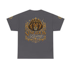 Kingdom Living Lion Tee — Regal Crowned Lion Graphic T-Shirt (Matthew 6:33)