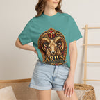 Aries Ram Zodiac T-Shirt — Bold Gold Astrology Tee