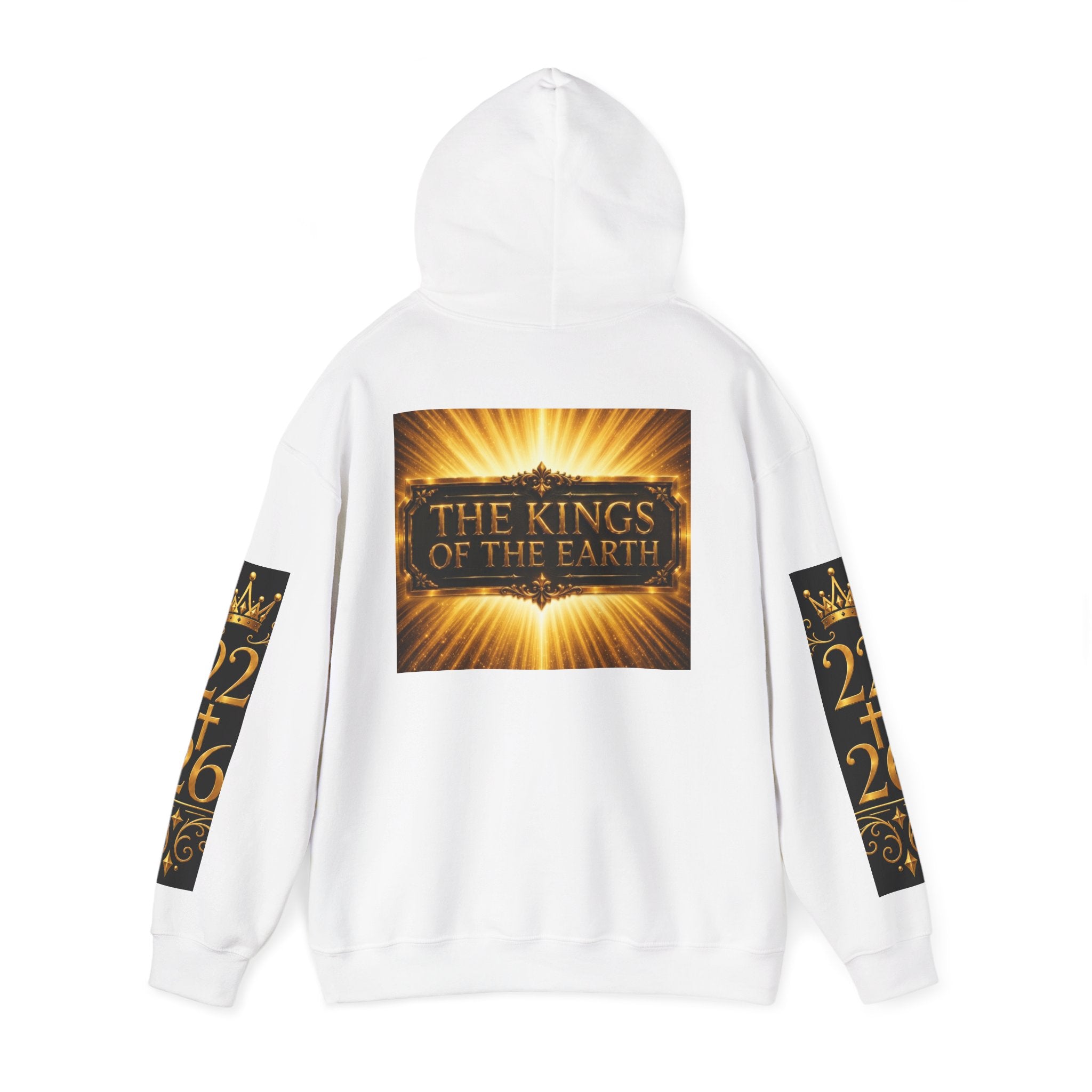 The Kings of the Earth Hoodie — Gold Radiant Graphic Sweatshirt
