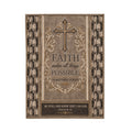 Faith Inspirational Velveteen Plush Blanket – "Faith makes all things possible" (Matthew 19:26)