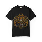 Kingdom Living Lion T-Shirt — Inspirational Christian Cross Floral Tee