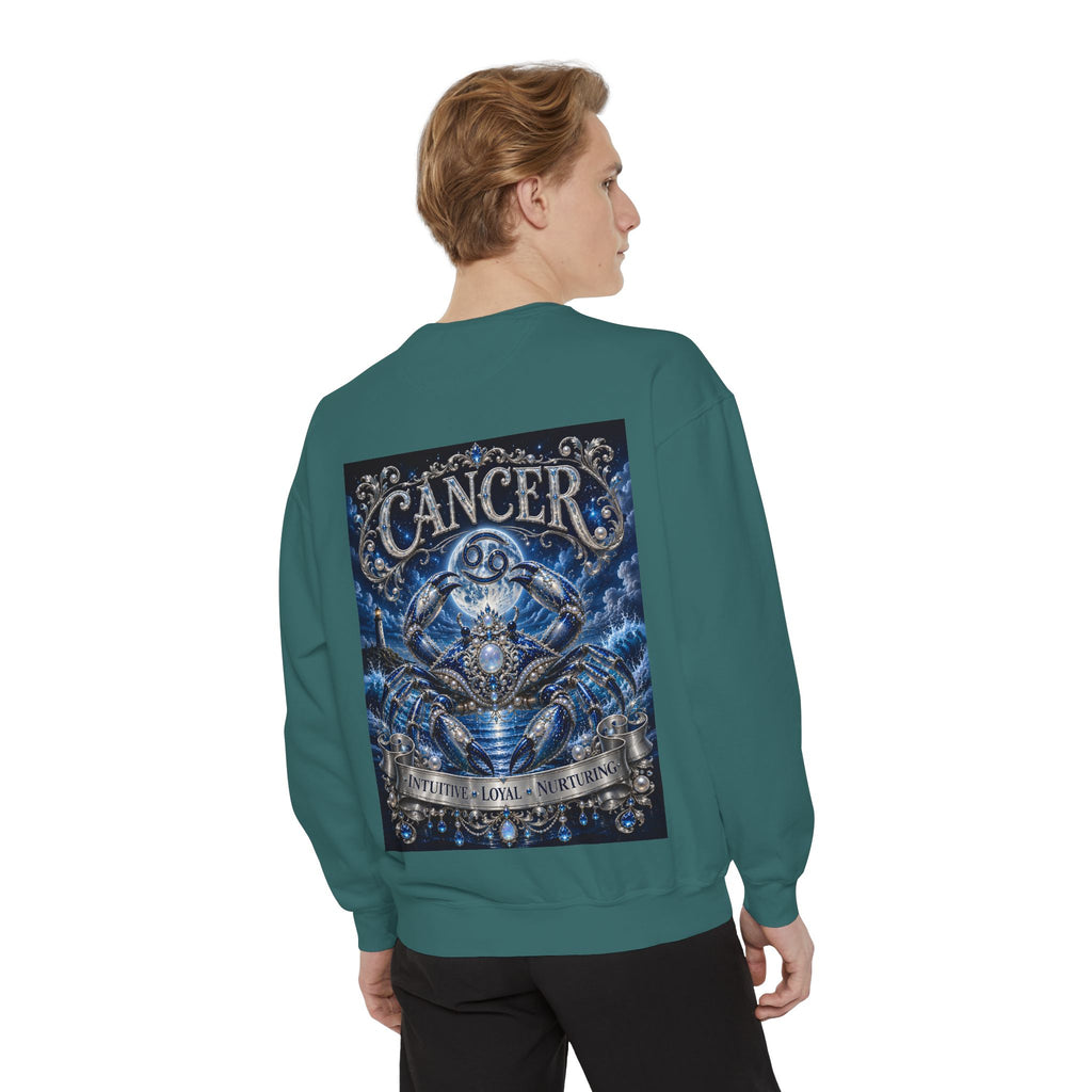 Cancer Zodiac Sweatshirt — Blue Crab Astrology Crewneck