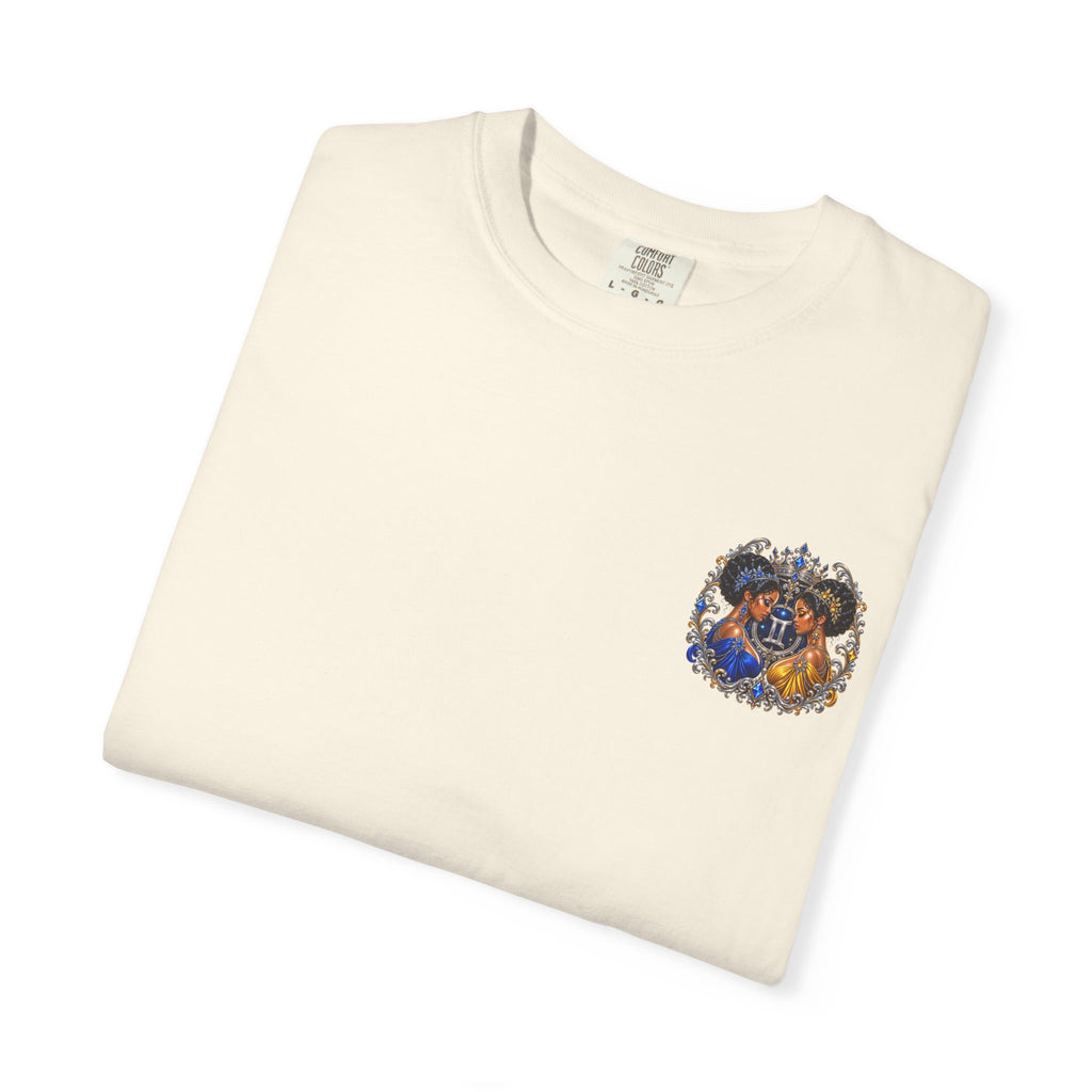 Gemini Zodiac T-Shirt — Twin Goddesses Astrology Graphic Tee