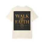 Not By Sight / Walk By Faith T‑Shirt — Christian Faith Graphic Tee
