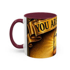 You Are Not Alone Christian Mug — Communion Cross & Bread Chalice Coffee Cup