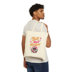 Tote Bag — "Bots Don't Holler!" Cute Anti-Robocall Canvas Shopper