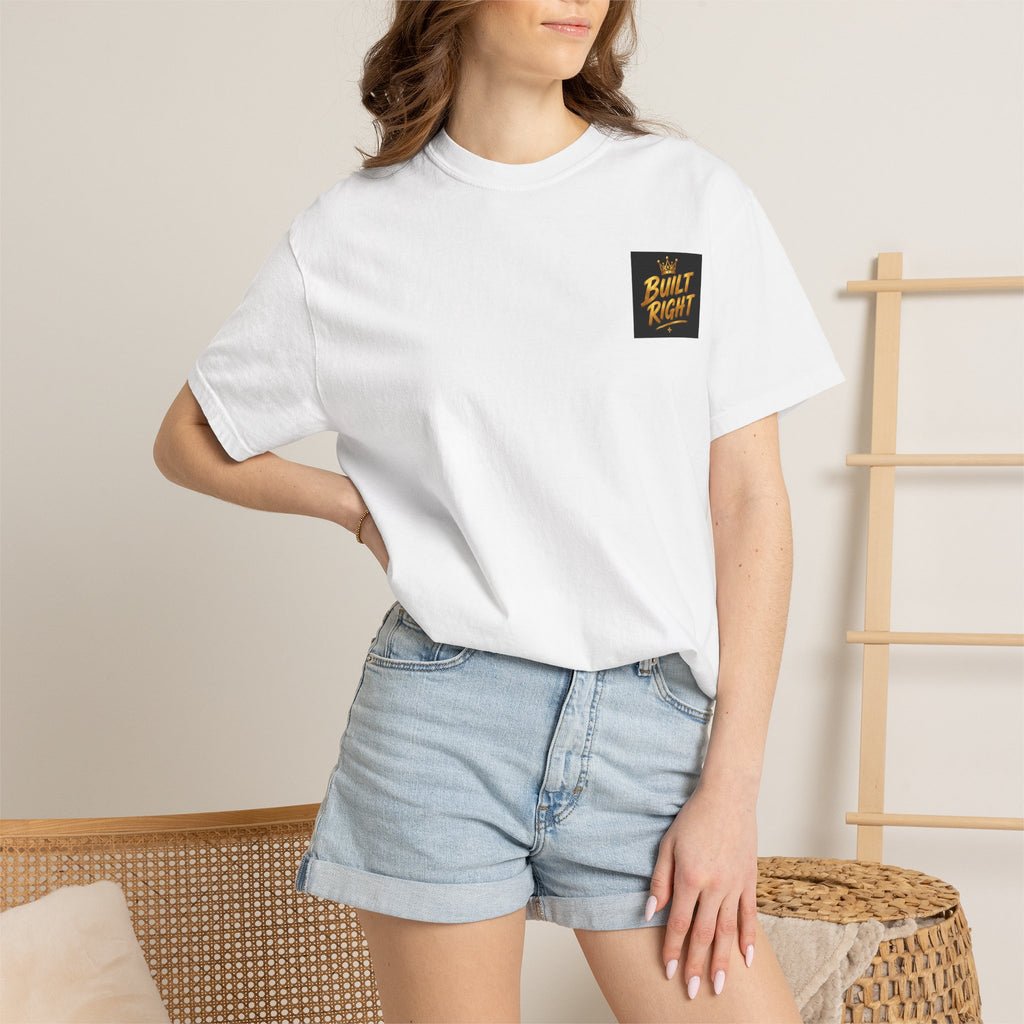 Walking with the King T-Shirt — 'Built Right' Lion Christian Faith Tee