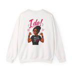 Crewneck Sweatshirt — “Bots Don’t Holler / I Do!” Voter Empowerment Graphic