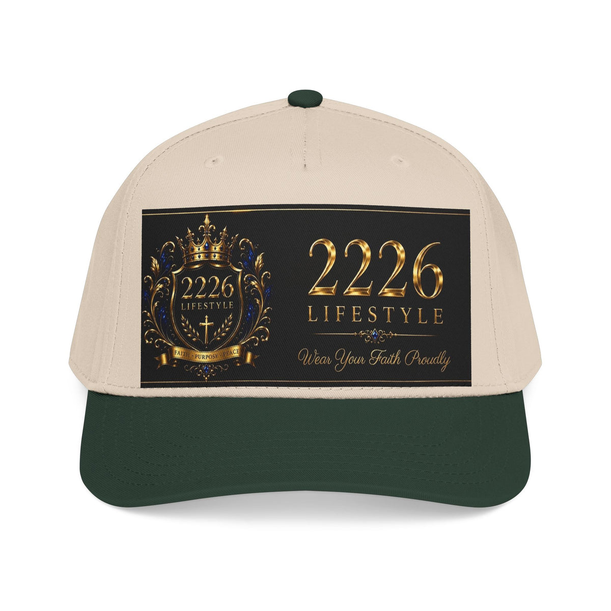 Mid Profile Baseball Cap - 2226 Lifestyle Gold Crest Hat