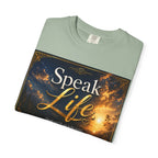 Christian Inspirational T-Shirt — "Speak Life" & "Still on the Throne" Faith Graphic Tee