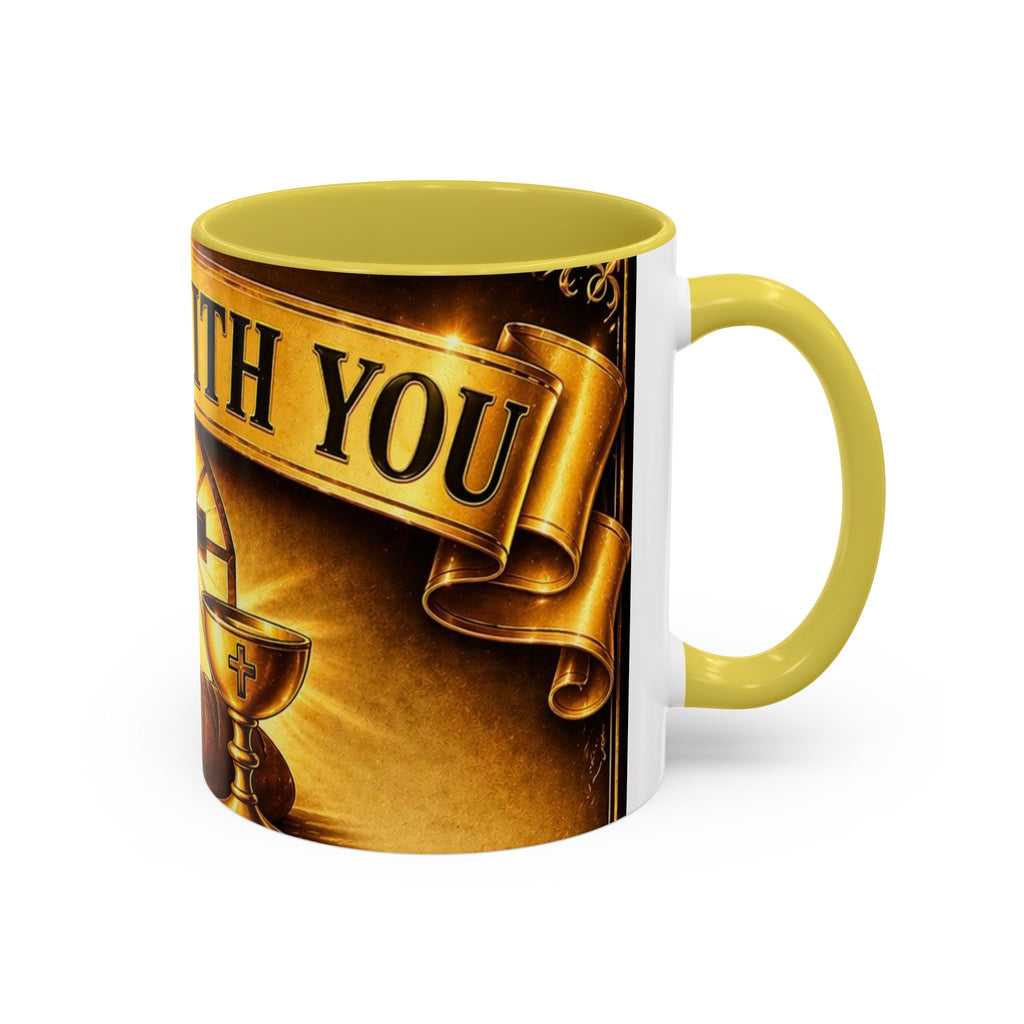 Inspirational Communion Mug — "God Is With You" Christian Coffee Cup