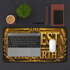 Desk Mat — "The Harvest of the Earth" Gold Emblem Gaming/Office Mat