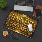 Desk Mat — "The Harvest of the Earth" Gold Emblem Gaming/Office Mat