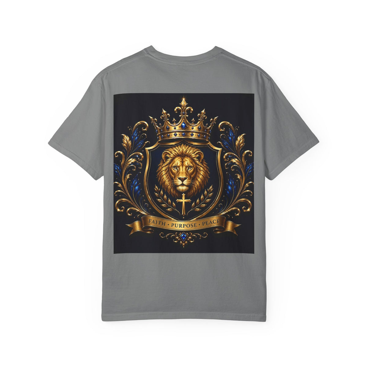 Lion Crest T-Shirt — Golden Crown 2226 Design