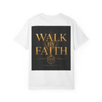 Not By Sight / Walk By Faith T‑Shirt — Christian Faith Graphic Tee