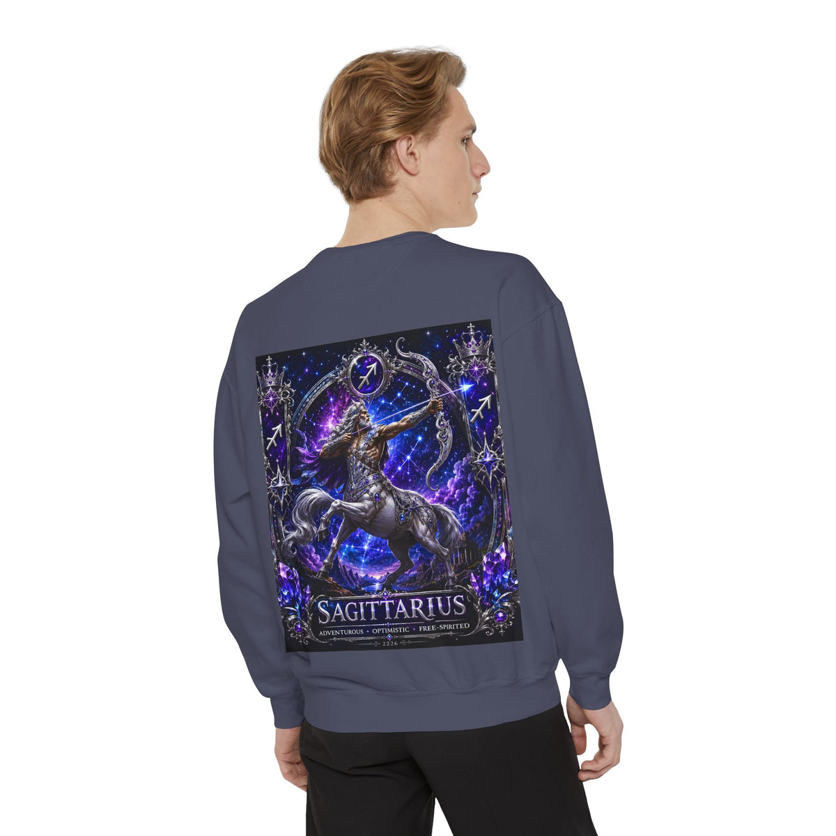 Sagittarius Zodiac Sweatshirt — Celestial Archer Graphic Pullover