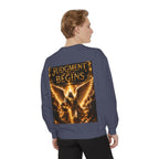 Revelation Chapter 16 Sweatshirt — "Judgment Begins" Apocalyptic Graphic