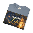 Christian Inspirational T-Shirt — "Speak Life" & "Still on the Throne" Faith Graphic Tee