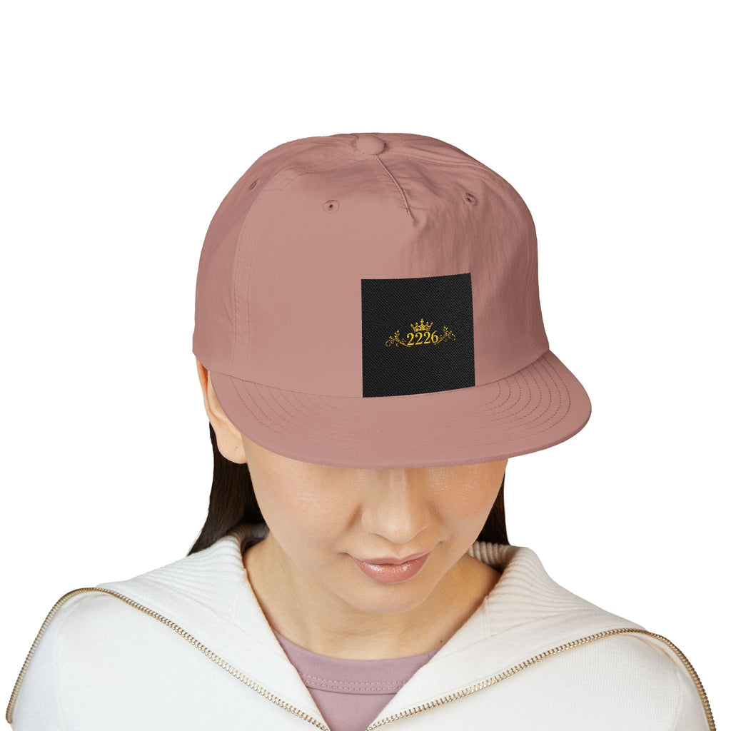 Surf Cap - Minimal Gold Wave Embroidered Patch Hat