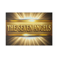 Glass Cutting Board — "The Seven Angels" Gold Radiant Decorative Kitchen Board