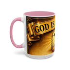 Inspirational Communion Mug — "God Is With You" Christian Coffee Cup