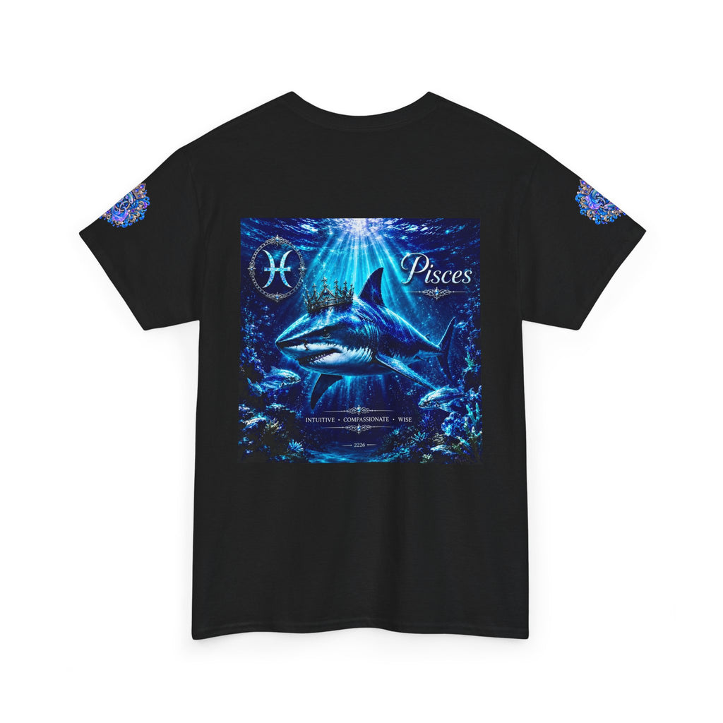 Pisces Zodiac T-Shirt — Blue Ocean Shark Astrology Tee