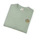 Lion Crest T-Shirt — Regal Crowned Lion with "Faith • Purpose • Peace" Back Graphic