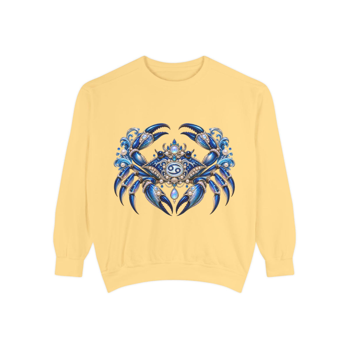 Cancer Zodiac Sweatshirt — Blue Crab Astrology Crewneck