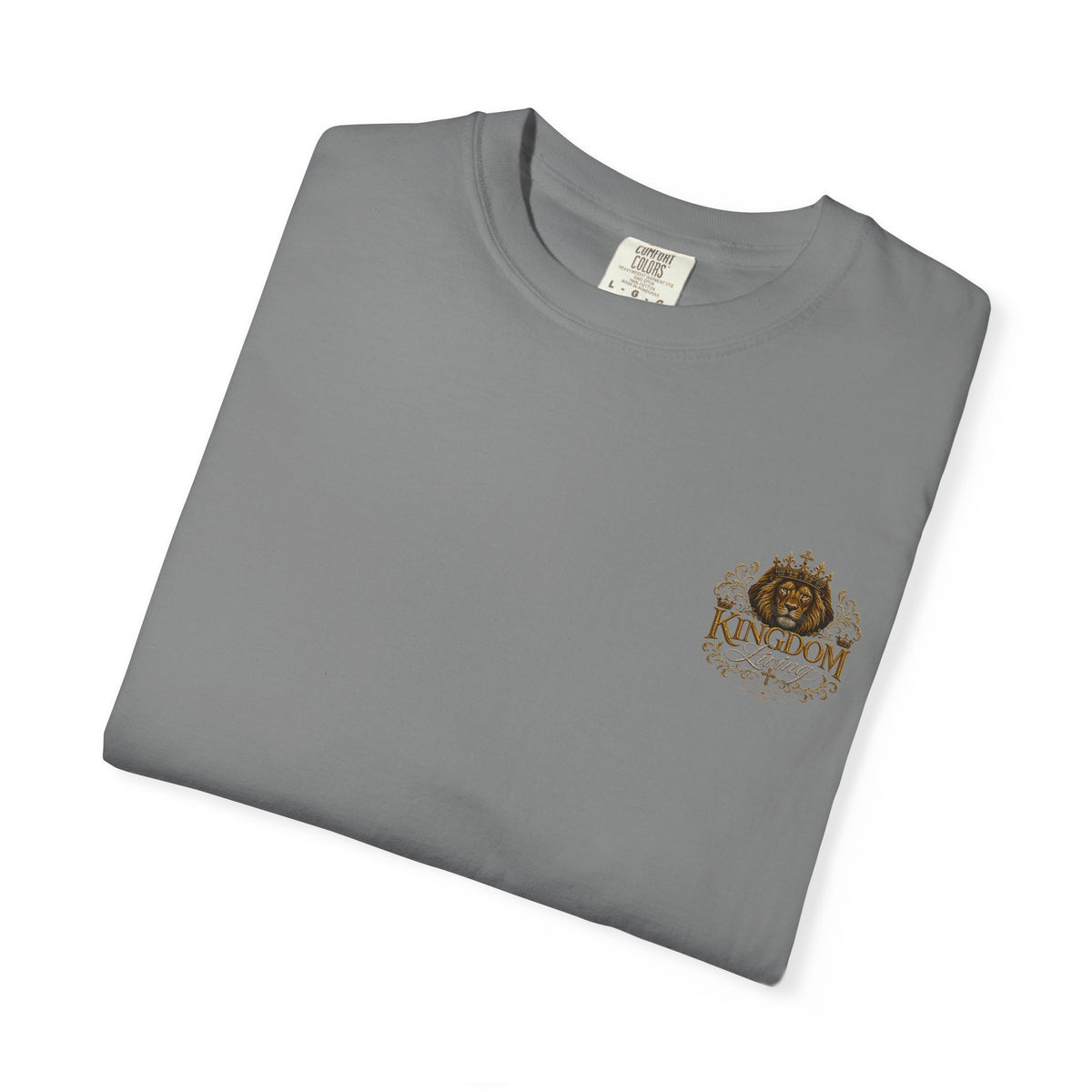 Walking with the King T-Shirt — 'Built Right' Lion Christian Faith Tee