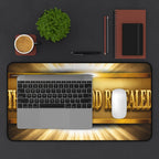 Desk Mat — "The Glory of God Revealed" Inspirational Christian Office Desk Mat