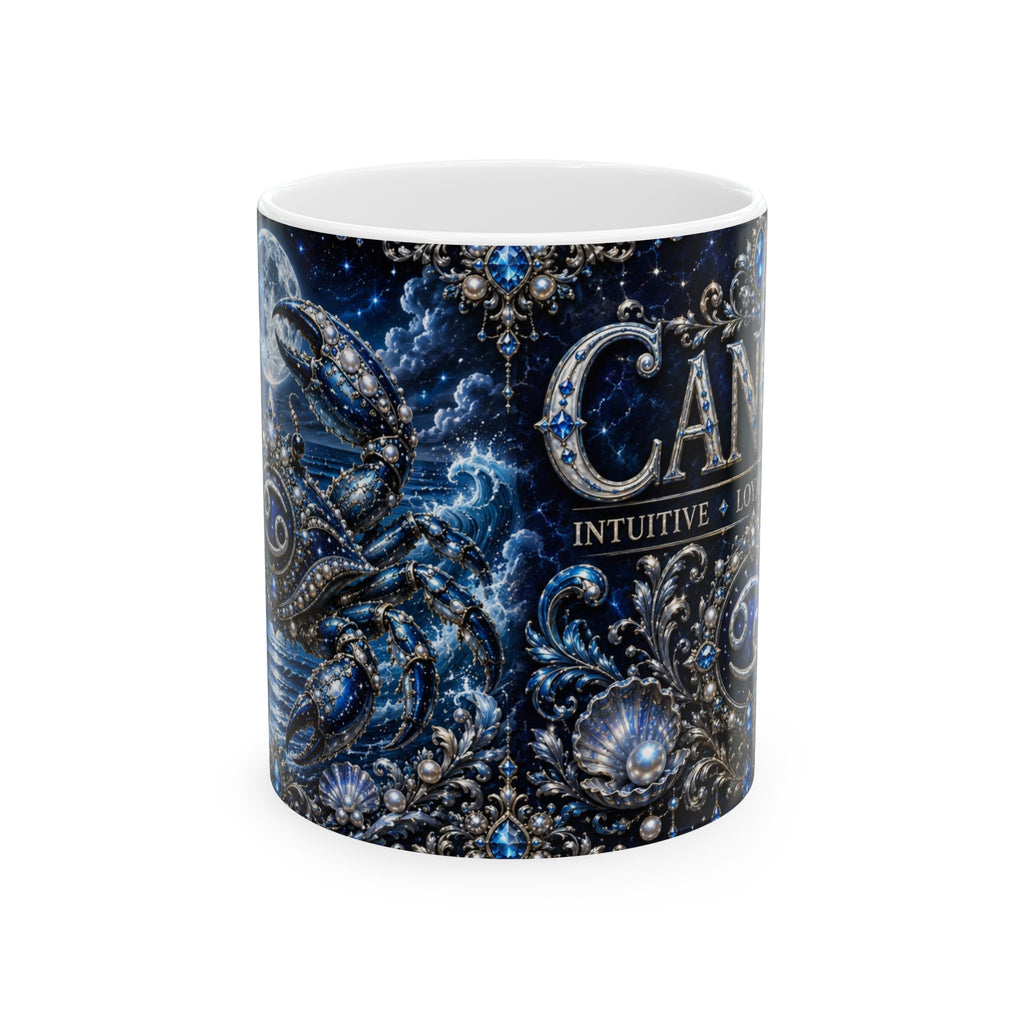 Cancer Zodiac Mug — Intuitive & Empathetic Astrology Coffee Cup (11oz/15oz)