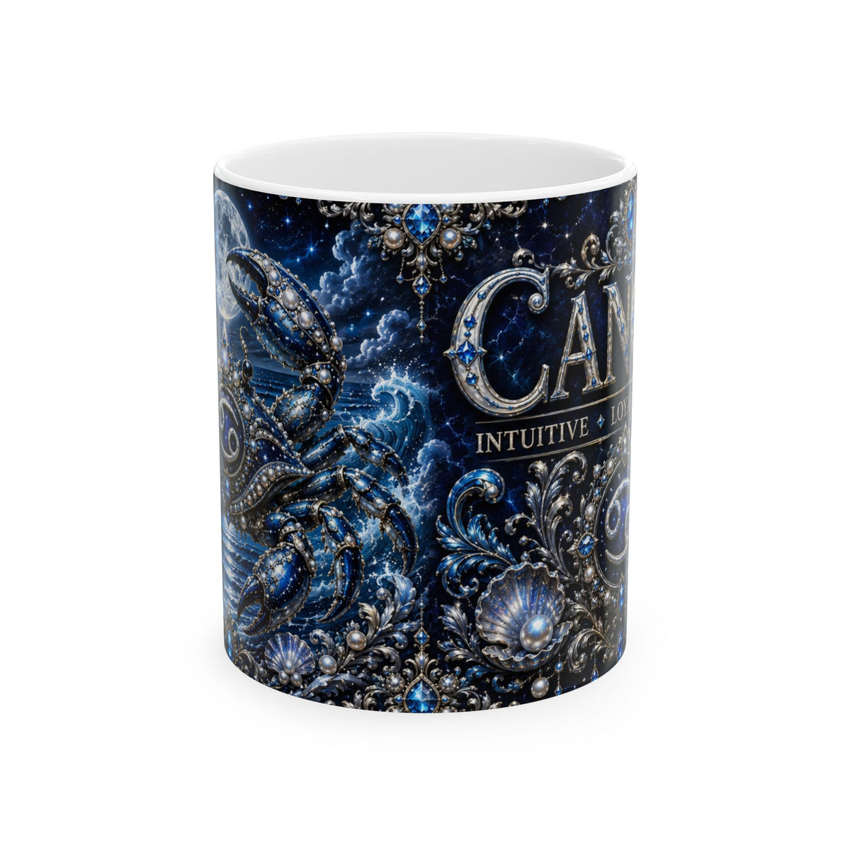 Cancer Zodiac Mug — Intuitive & Empathetic Astrology Coffee Cup (11oz/15oz)
