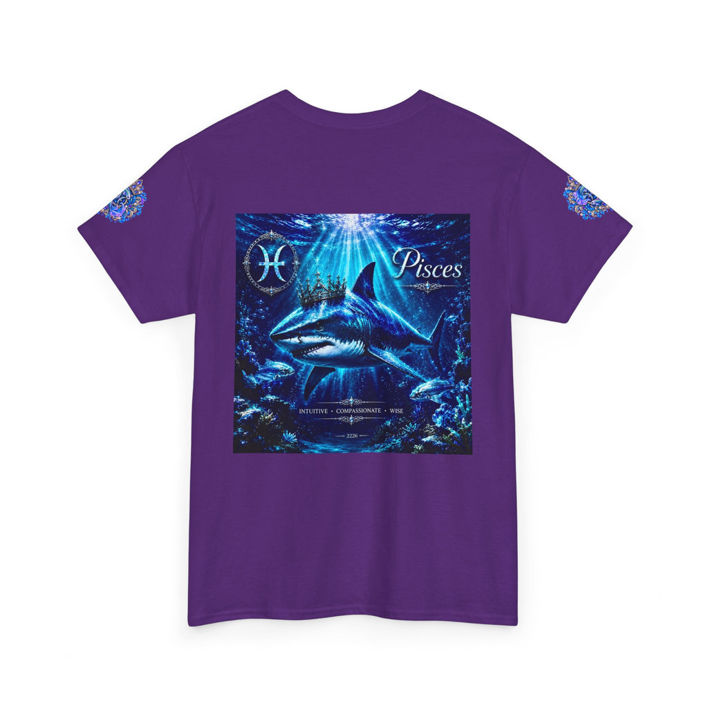 Pisces Zodiac T-Shirt — Blue Ocean Shark Astrology Tee