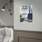 Motivational Poster — "You Are Stronger Than This Moment" Inspirational Office Wall Art