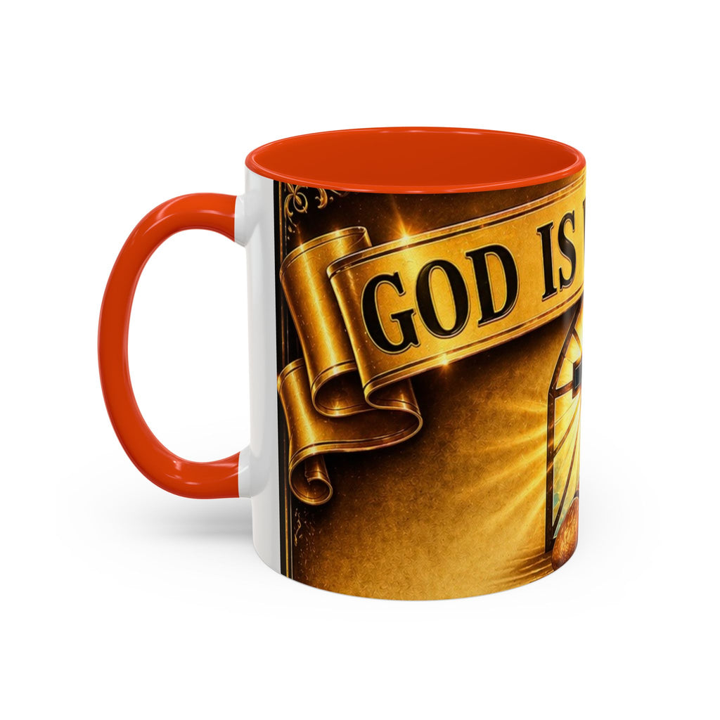 Inspirational Communion Mug — "God Is With You" Christian Coffee Cup