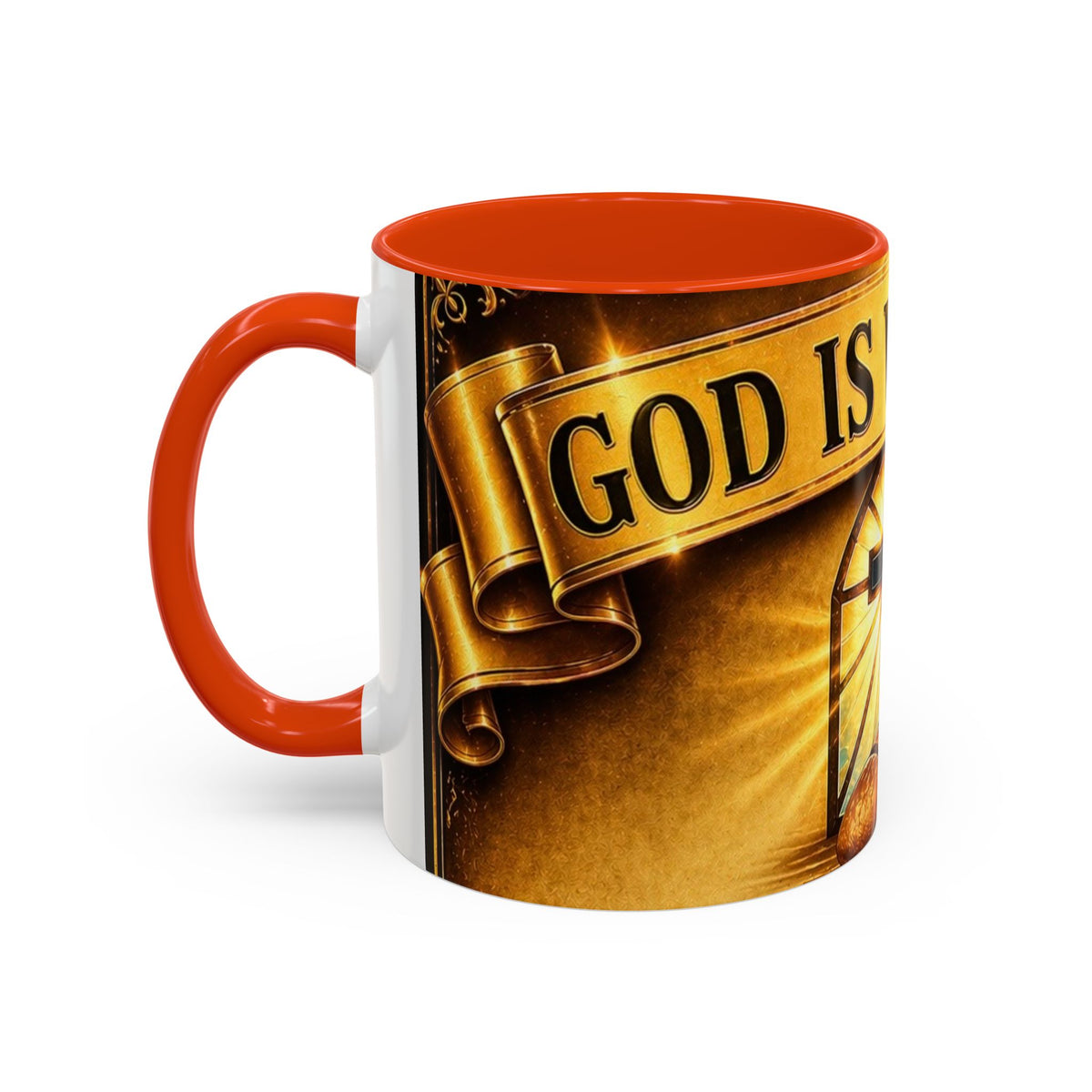 Inspirational Communion Mug — "God Is With You" Christian Coffee Cup