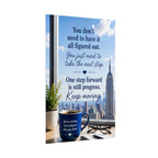 Motivational City View Poster – “You Don’t Need to Have It All Figured Out” Inspirational Wall Art