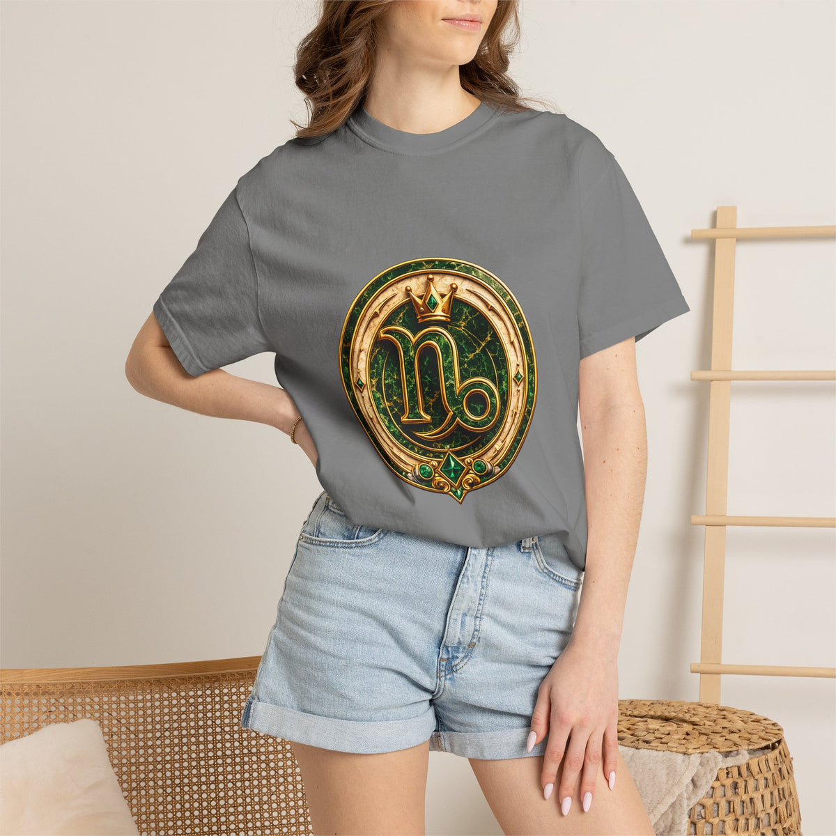 Capricorn Zodiac T-Shirt — Golden Goat Astrology Tee