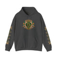 Capricorn Zodiac Crest Hoodie — Ornate Zodiac Virgo Emblem Hooded Sweatshirt