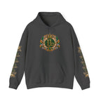 Capricorn Zodiac Crest Hoodie — Ornate Zodiac Virgo Emblem Hooded Sweatshirt