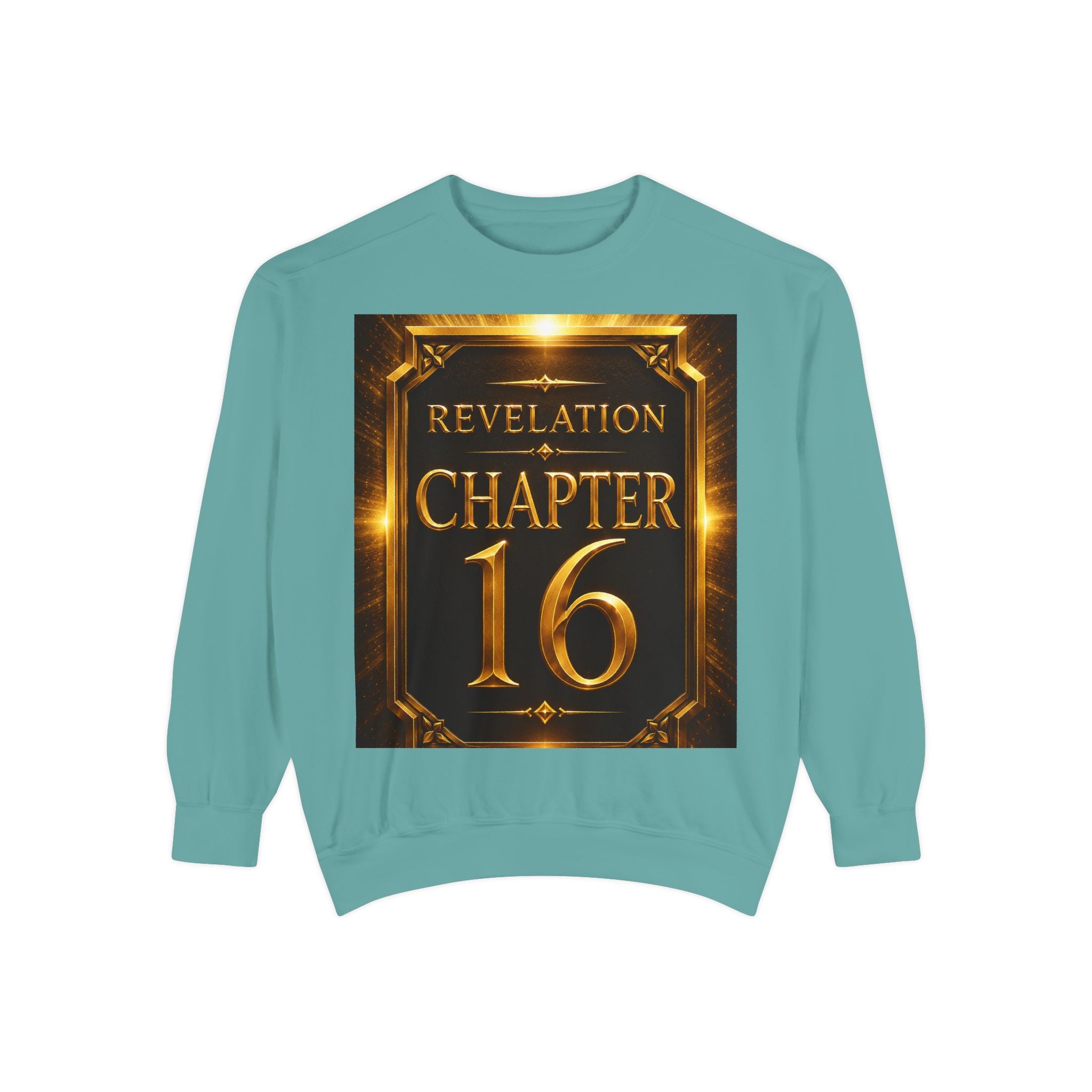 Revelation Chapter 16 Sweatshirt — "Judgment Begins" Apocalyptic Graphic