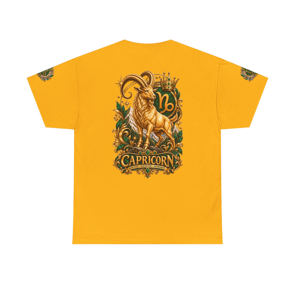 Capricorn Zodiac T-Shirt — Golden Goat Astrology Tee