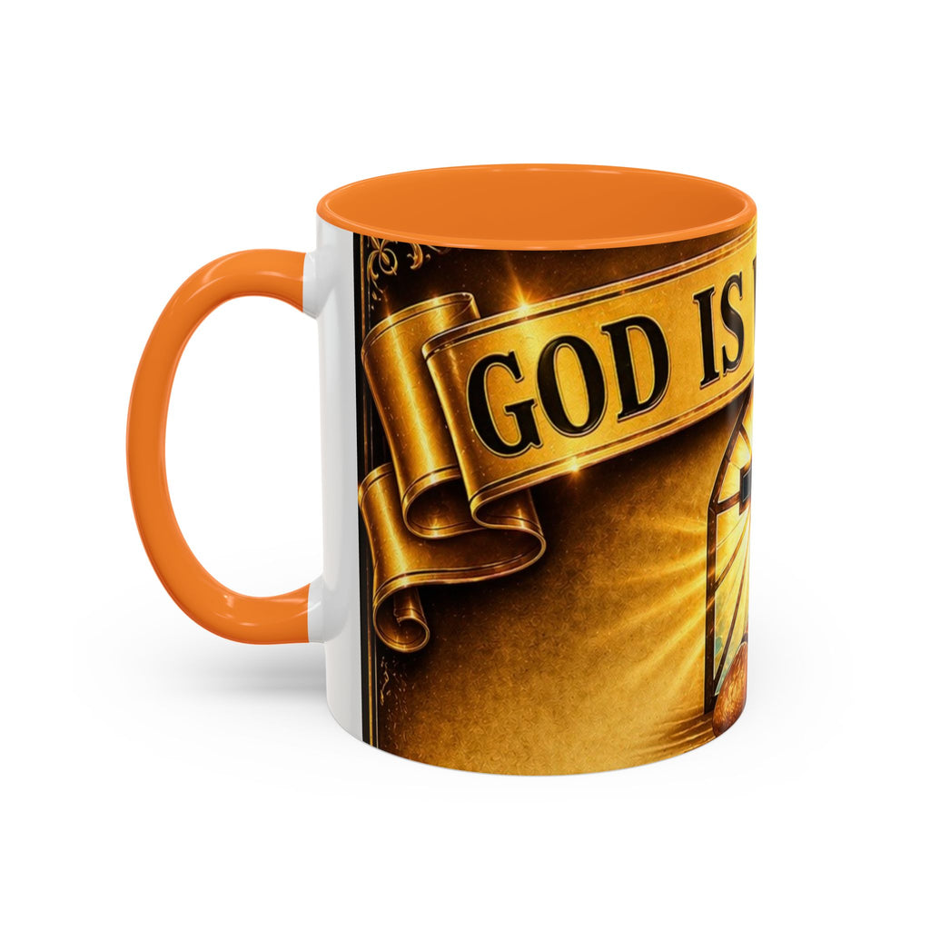 Inspirational Communion Mug — "God Is With You" Christian Coffee Cup