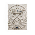 Regal Marble Crest Tapestry — Indoor Wall Decoration with Crown Emblem