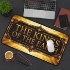 The Kings of the Earth Desk Mat — Gold Regal Gaming Mouse Pad